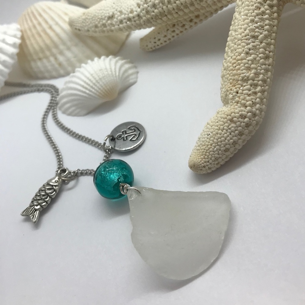 Sea glass necklace